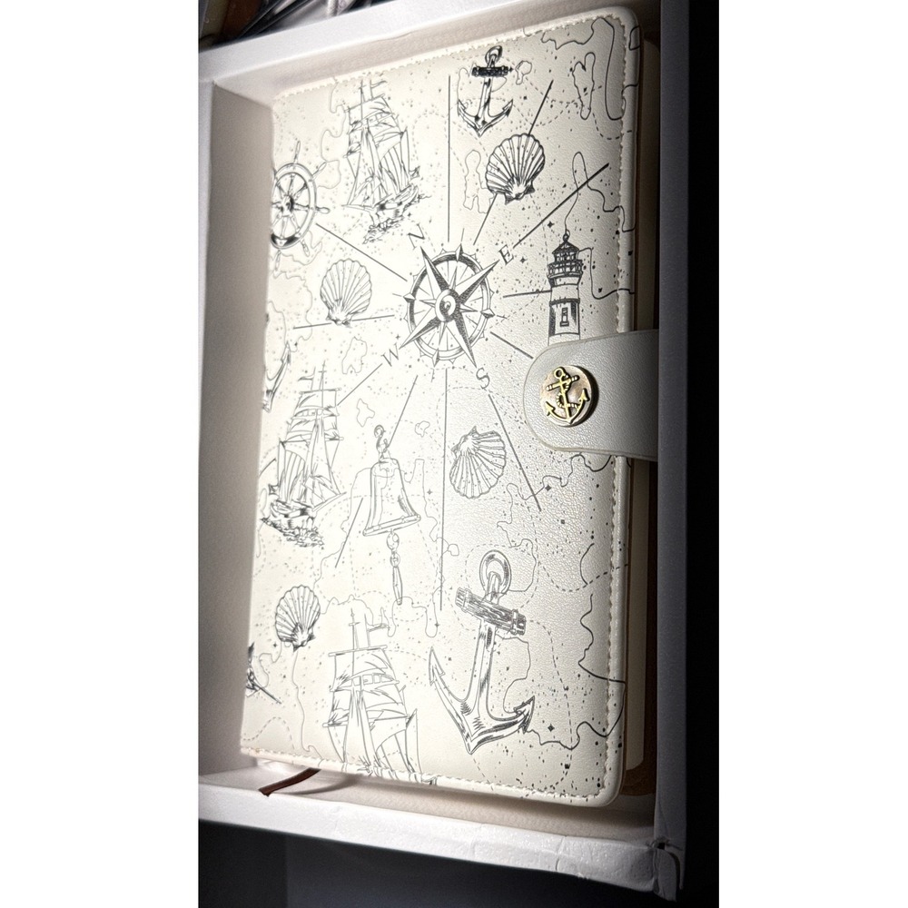 Journal Travel Faux Leather Hardcover Notebooks A5 Lined Nautical Notebook